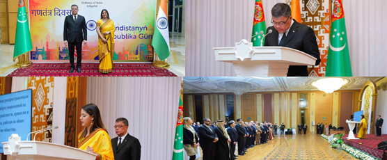 <h2>Reception held in Hotel Yldyz, Ashgabat to mark the 75th Republic Day of India (January 27, 2024)