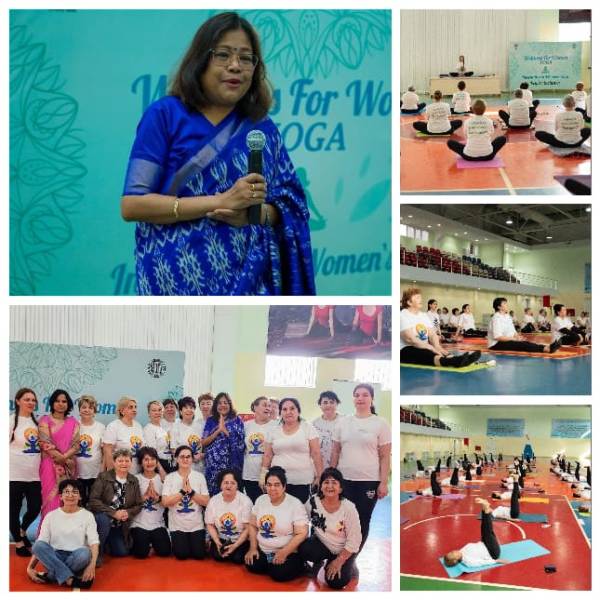 Embassy organized a Yoga master class, ‘Yoga for Women’ to celebrate the International Women’s Day (11th March 2024)