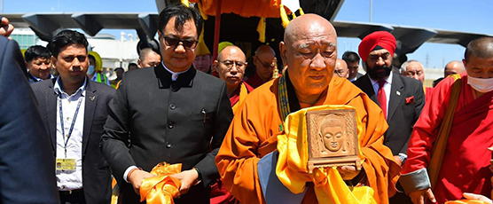History was made when Indian Kapilvastu Buddha relics were displayed along with Mongolian Buddha Relics at Gandan Monastery. An estimated 200,000 Mongolian devotees reported to havepaid respects during 12 days exposition .....